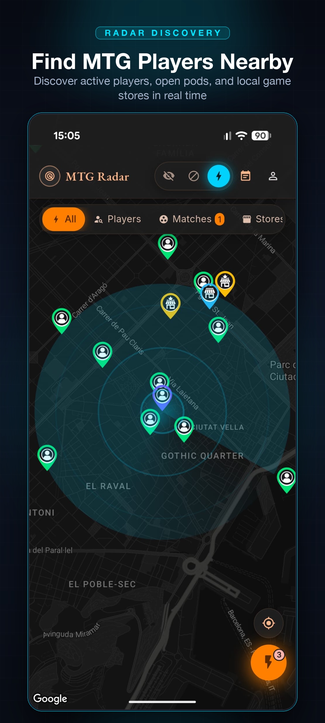 MTG Radar Live Map
