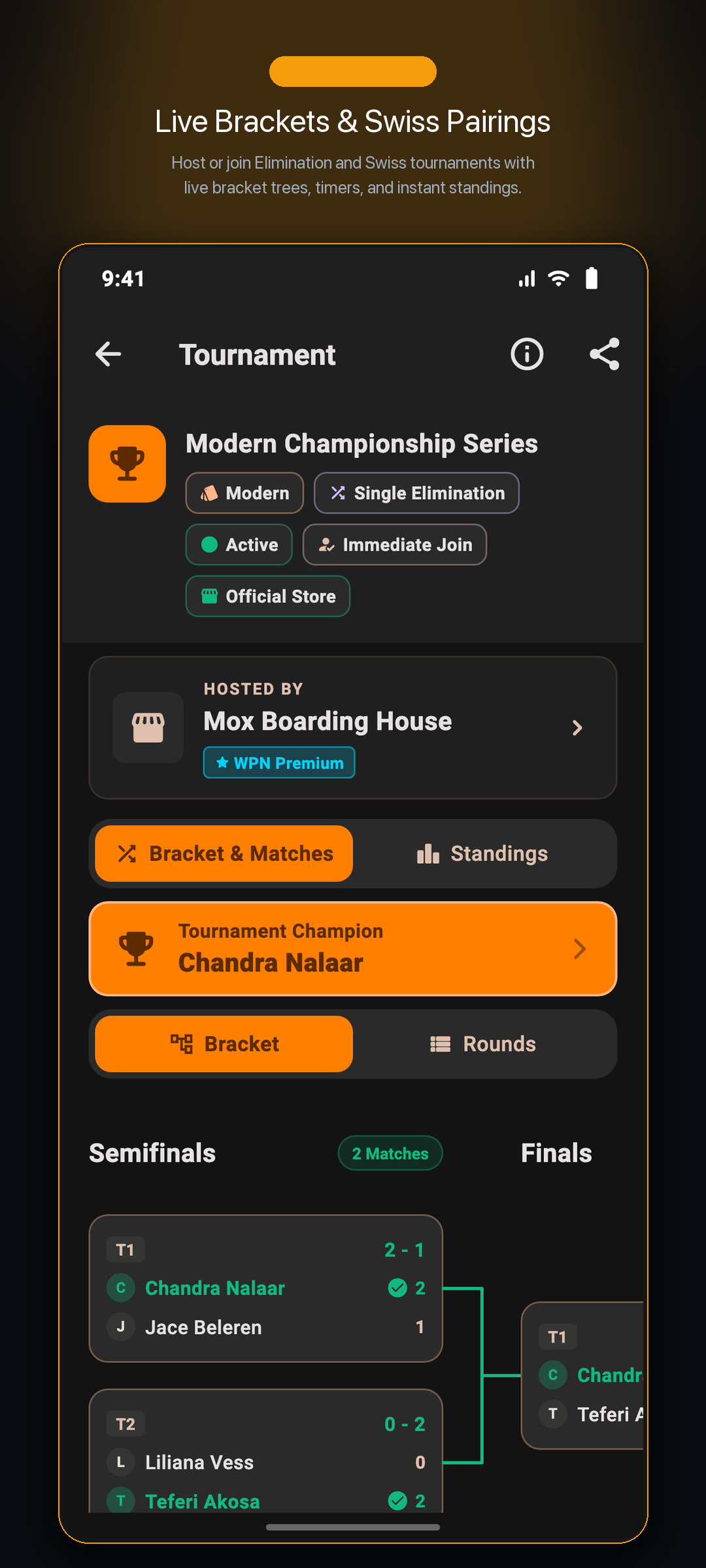 MTG Radar Tournament Brackets