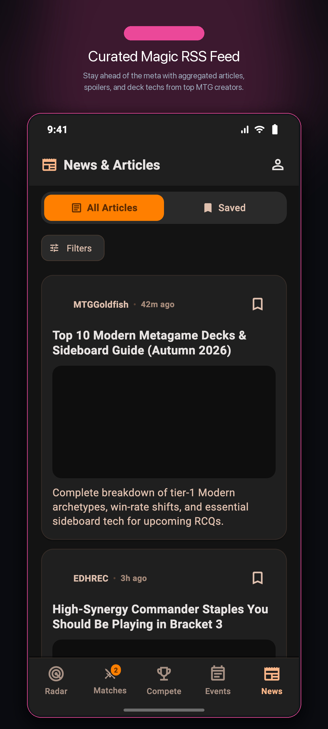 MTG Radar News RSS Feed
