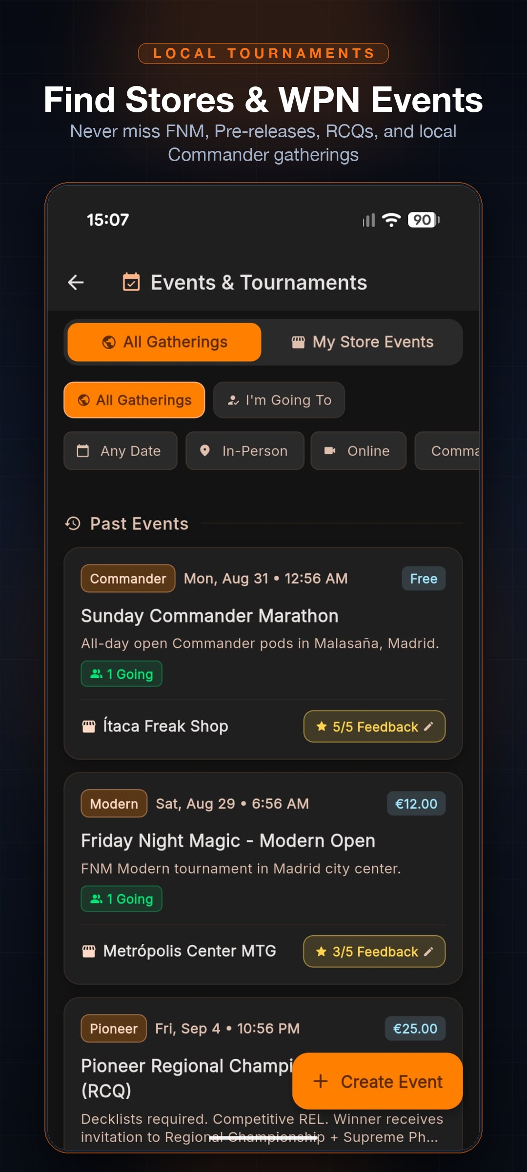 MTG Radar Store & WPN Events